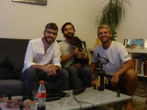 Herzlicher Empfang von Jose und Jorge in Madrid.